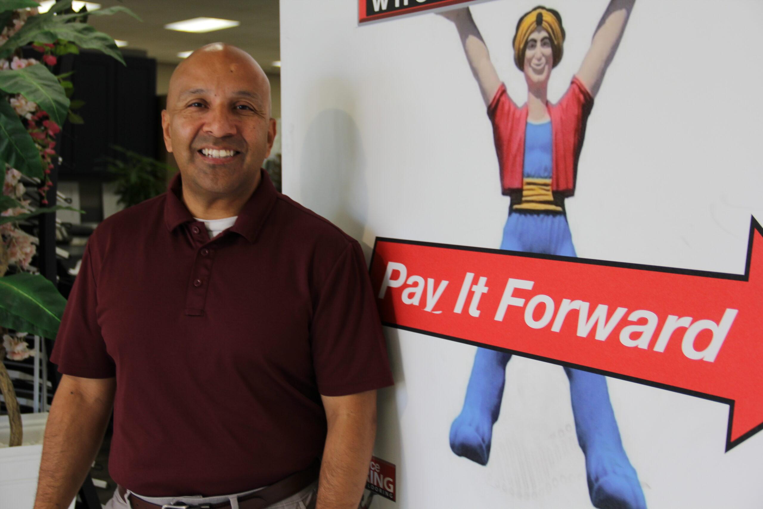 Ivan Davila, Showroom Manager at Pay It Forward Flooring in Las Vegas