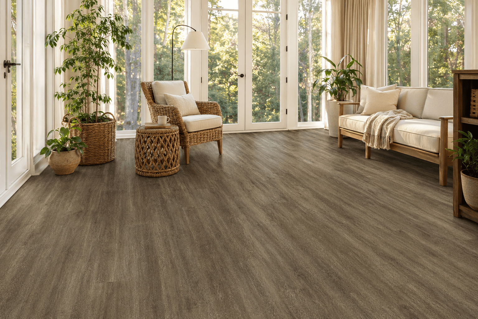 Granite Grey VacuuBond LVT room scene