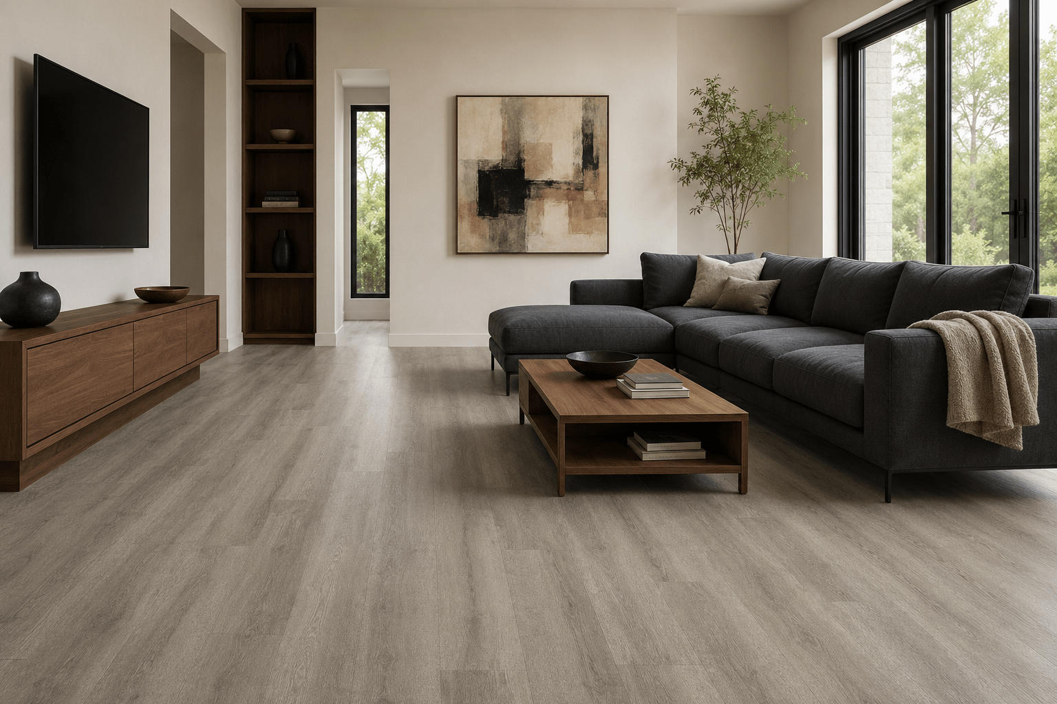 Baltimore VacuuBond LVT room scene