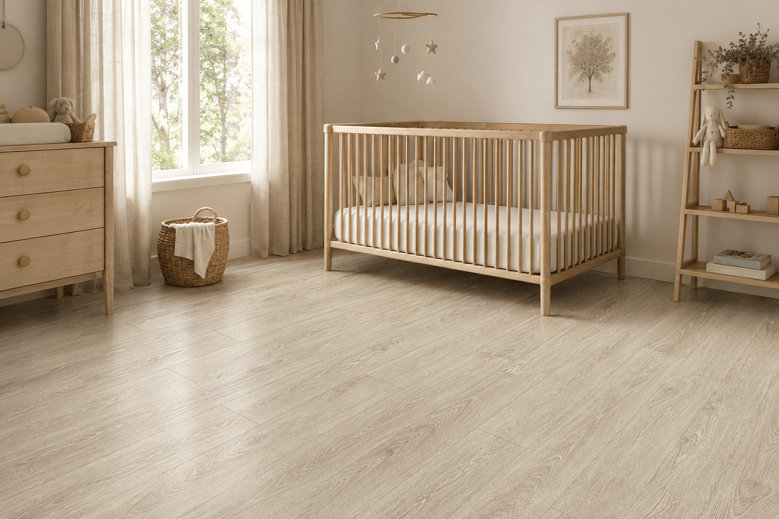 Tioga VacuuBond LVT room scene