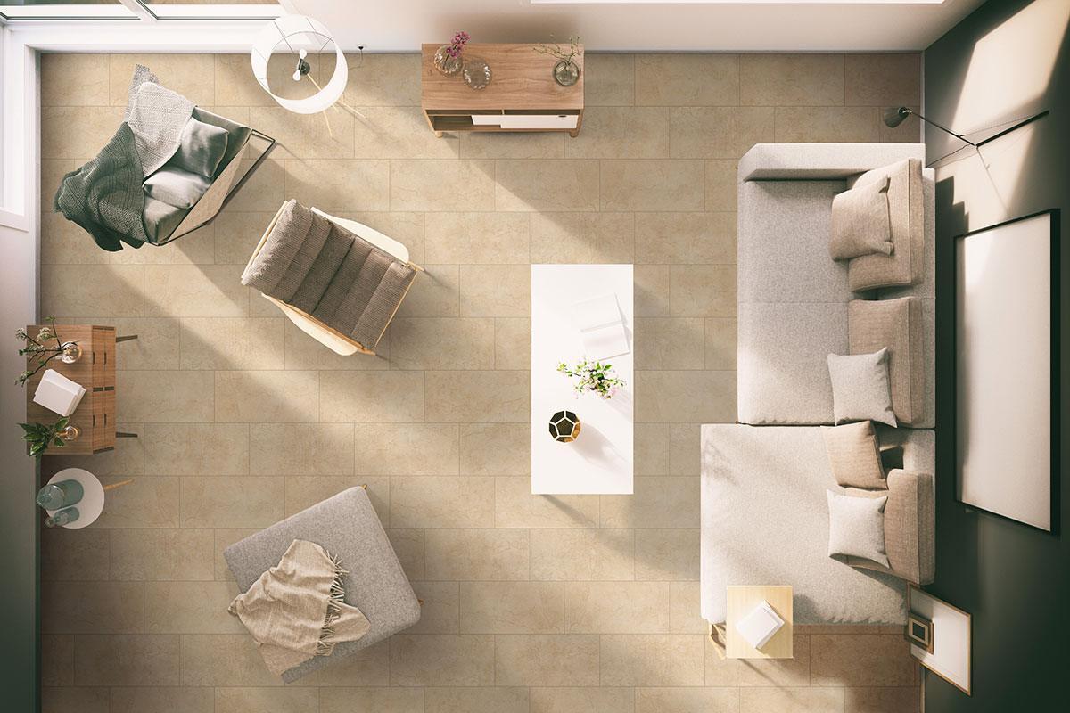 Aria Cremita tile room scene