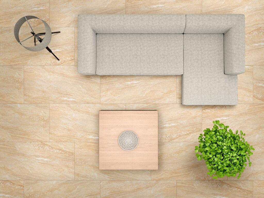 Aria Oro tile room scene