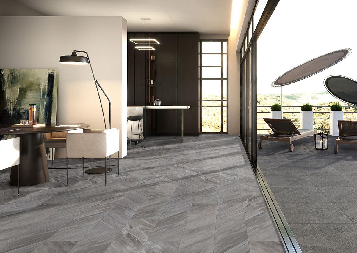 Eden Bardiglio tile room scene