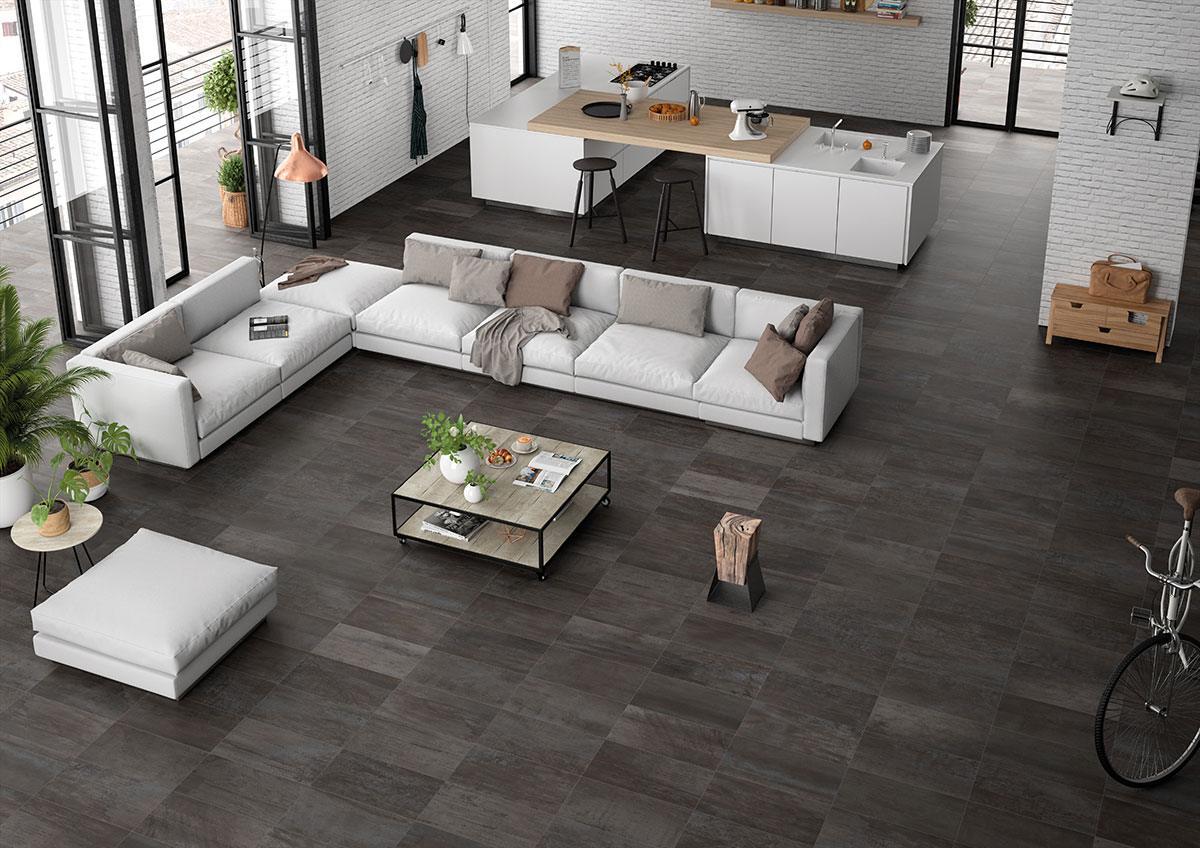 Oxide Iron tile room scene