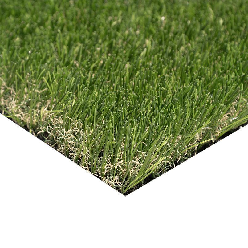 Emerald Green 76oz artificial turf edge detail