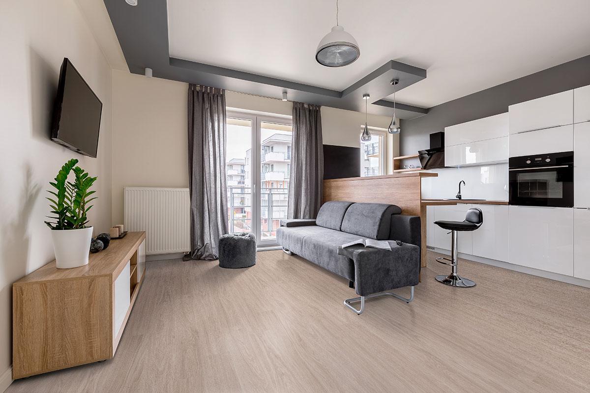 Bleached Elm Katavia LVP #1006 room scene