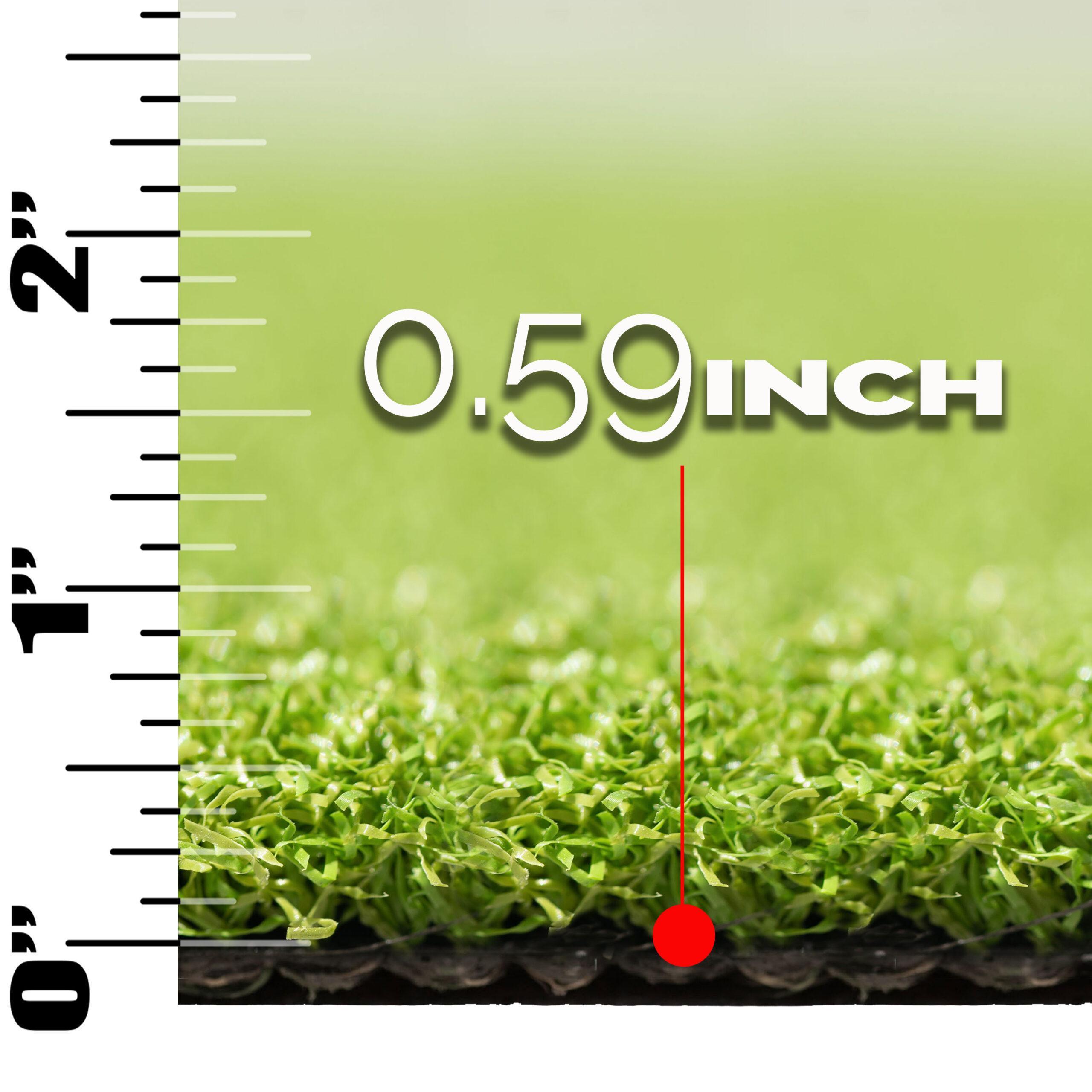 Putting Green artificial turf pile height detail
