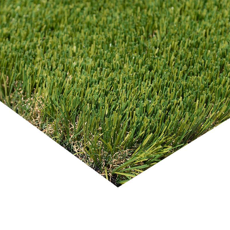 Viridian Green 91oz artificial turf edge detail