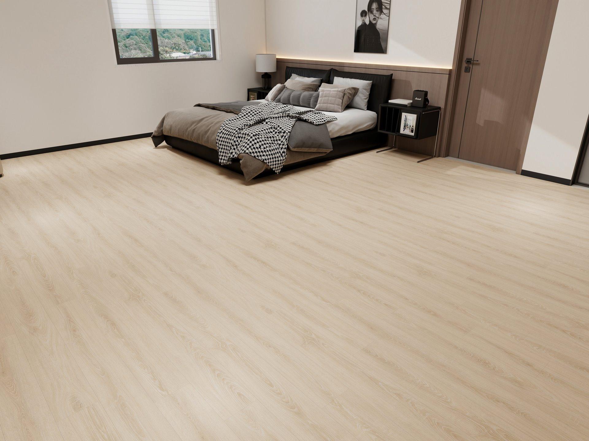 Courage 6mm 22 mil luxury vinyl plank flooring installed in a room