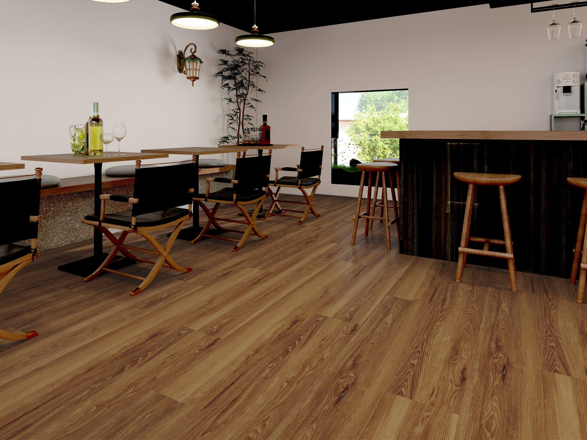 Devotion 8mm 22 mil luxury vinyl plank flooring installed in a room