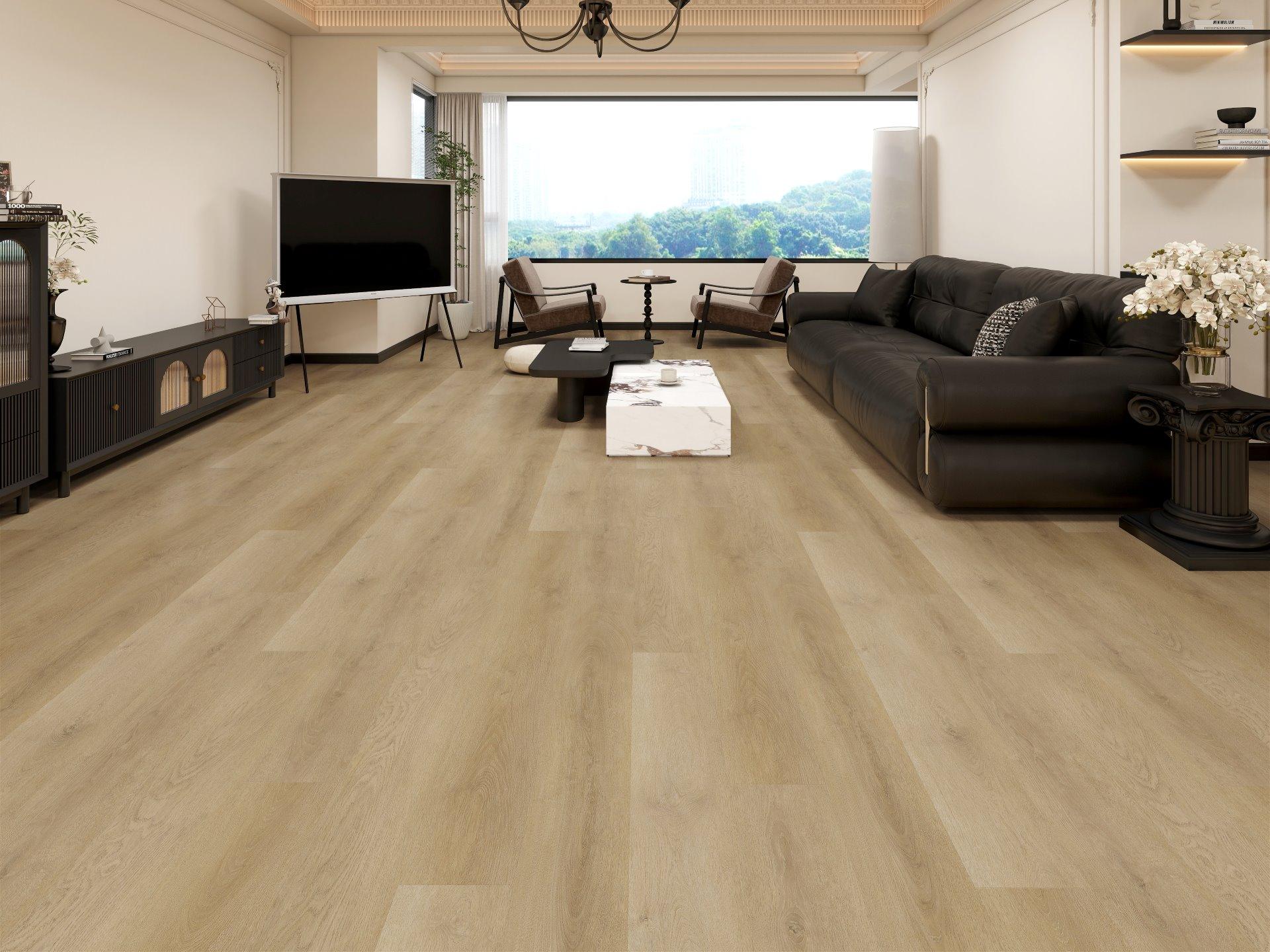 Hope 8mm 30 mil luxury vinyl plank flooring installed in a room