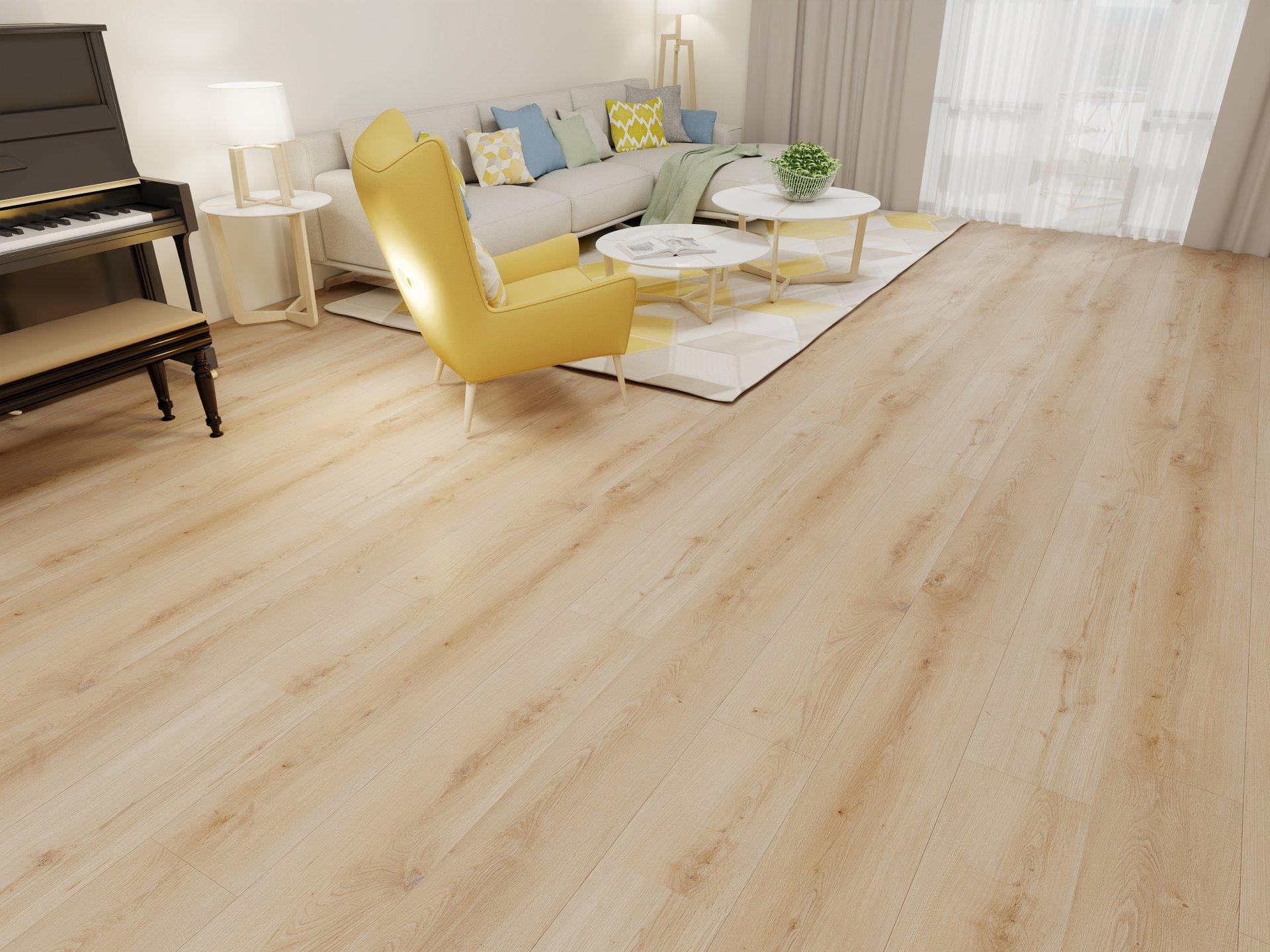 Joy 8mm 30 mil luxury vinyl plank flooring installed in a room