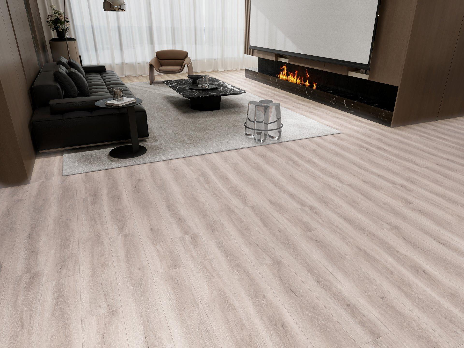 Possibility 8mm 22 mil luxury vinyl plank flooring installed in a room