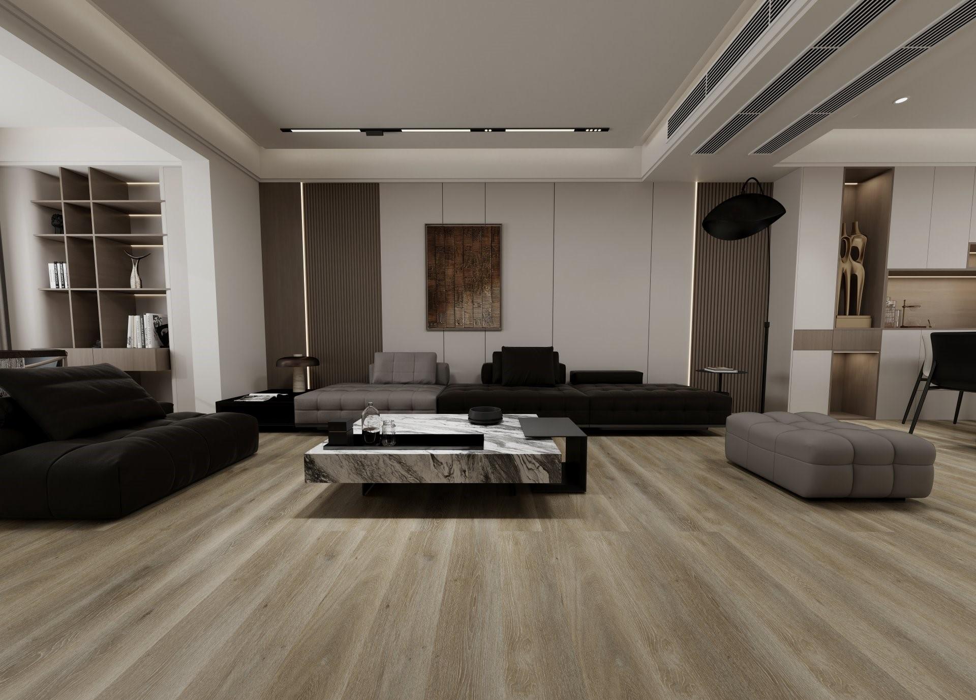 Strength 6mm 22 mil luxury vinyl plank flooring installed in a room